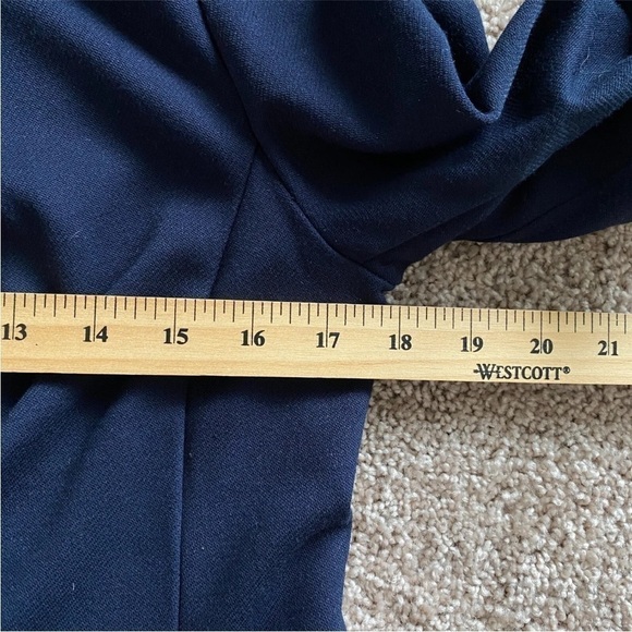 Cabi Lido Navy Blue Button Front Jacket Medium #5093 Rayon Blend - Picture 9 of 10